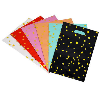 Sparkling Stars W24 X H30.5cm Plastic Party Gift Bags With Handles