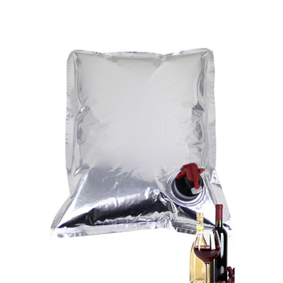 ถุงพลาสติกใส่เอี๊ยม 10 ลิตรในกล่อง VMPET Liquid Apple Juice Spout Pouch Bag
