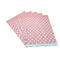 ถุงเสื้อยืดย่อยสลายได้สีชมพูรีไซเคิลได้ถุงโพลี 9x12 ย่อยสลายได้ 100%